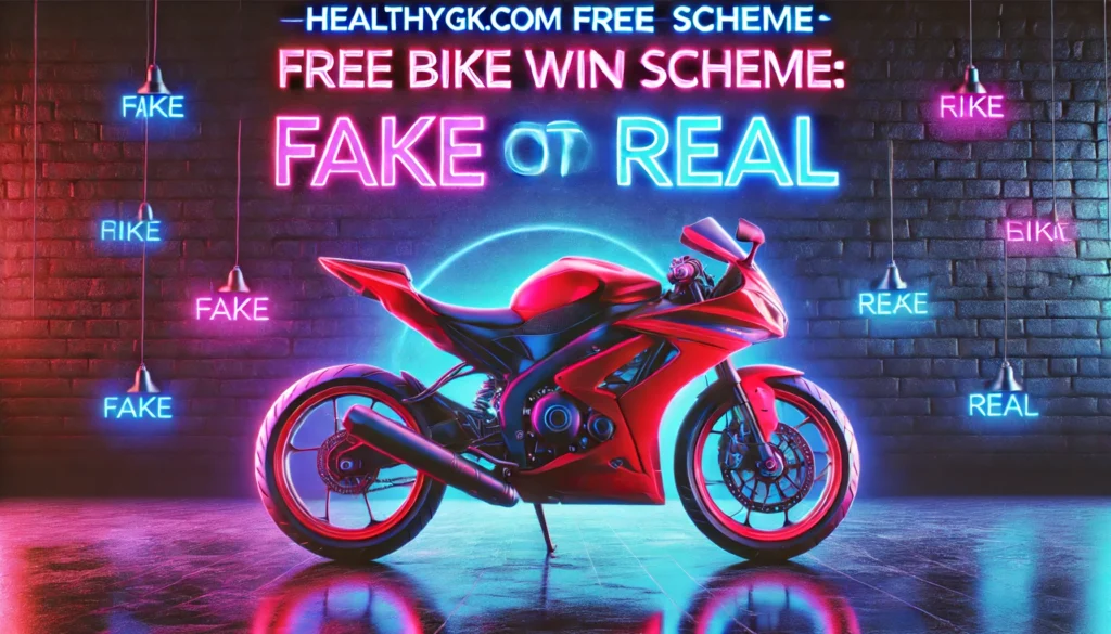 Healthy gk.com free bike win scheme fake or real