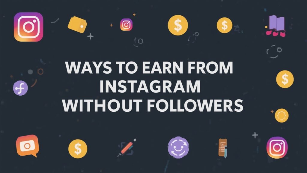 ways to earn from Instagram without followers