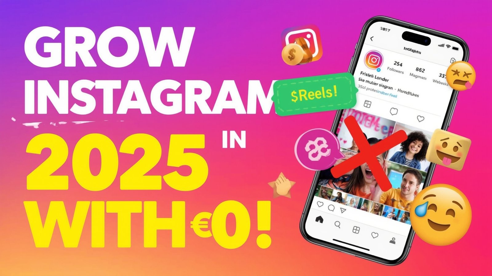 How to Grow an Instagram Account with 0 Budget in 2025