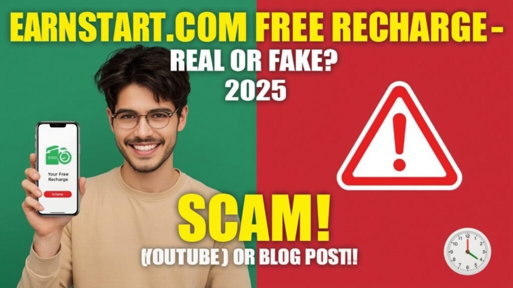 Earnstart.com Free Recharge Real or Fake? 2025
