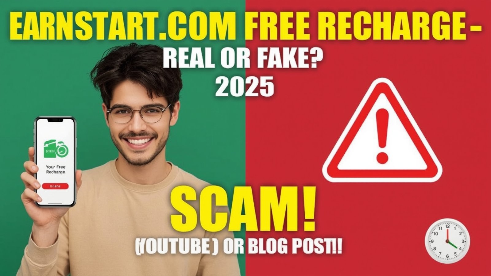 Earnstart.com Free Recharge Real or Fake? 2025
