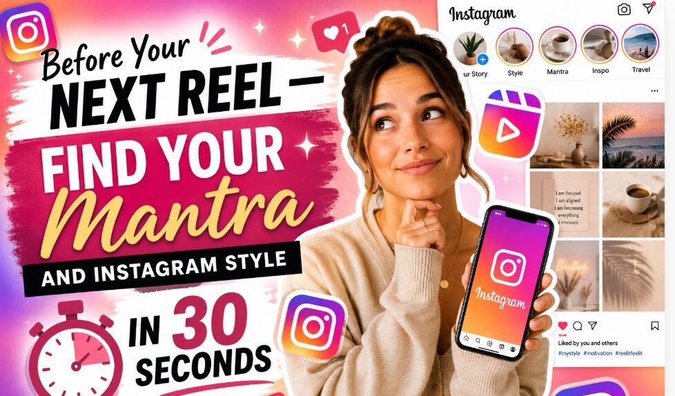Before Your Next Reel — Find Your Mantra and Instagram Style in 30 Seconds