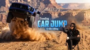 Toyota Car Jump AI Video Trend: Make a Land Cruiser Jump Video in Google Flow